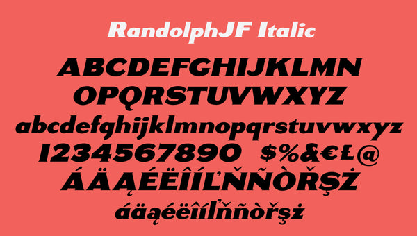 Sample of Randolph Italic