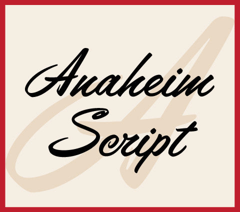 Anaheim Script Banner