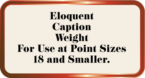 Eloquent Caption Weight