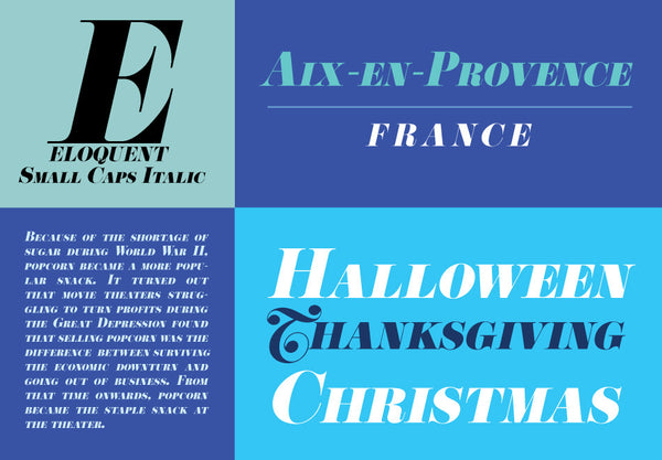 Sample of Eloquent Small Caps Italic