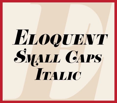 Eloquent Small Caps Italic Banner