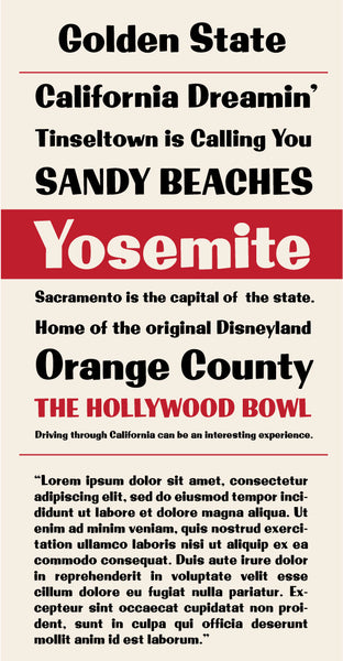 Golden State Regular Type Specimen