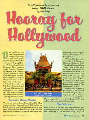 Hucklebuck used for article in The Disney Magazine