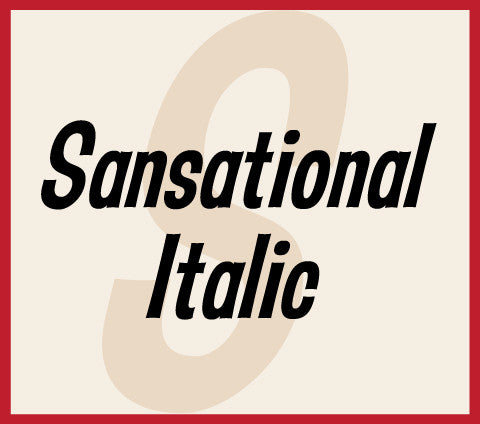 Sansational Italic Banner